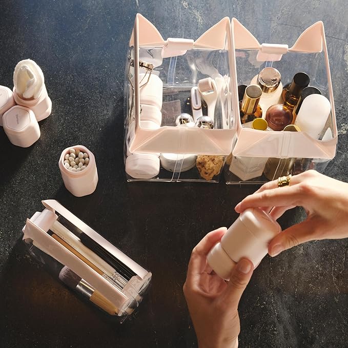 Cadence Extender - Add On to Any Flex Magnetic Containers with Lids,Extension to Travel Bottles for Toiletries - Carry On Travel Essentials For Women/Men - Adds Additional 1.43 fl oz - 3pk, Eucalyptus