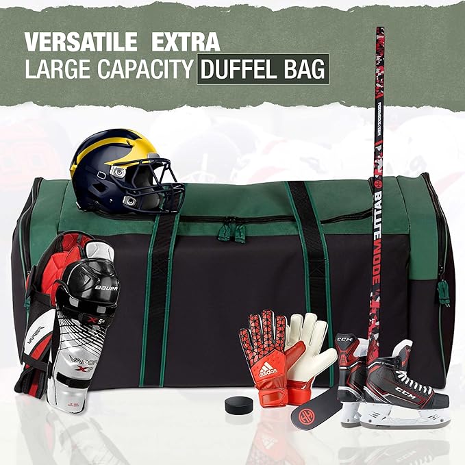 Jetstream Heavy Duty Multi Pocket Durable Sports Gym Equipment Travel Duffel Bag