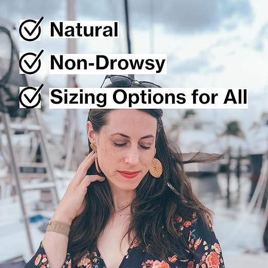 Acupressure Relief Band - Ana Duo (Large) - Motion Sickness Bands and Nausea Relief for Pregnant Women | Travel, Pregnancy, Cruise