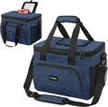 OPUX Soft Cooler Bag, Insulated Collapsible Lunch Cooler Tote for Men Work Camping Beach Travel, Portable Soft Sided Leakproof Waterproof Large Lunch Bag Box with Shoulder Strap 40 Cans, Heather Navy