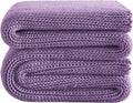 L'AGRATY Knitted Weighted Blanket - 48"x72" 20lbs Cooling Chunky Knit Heavy Blanket for Adults Braided Crochet Throw Thick Cable Yarn Knit Decorative No Beads Evenly Weighted Machine Washable
