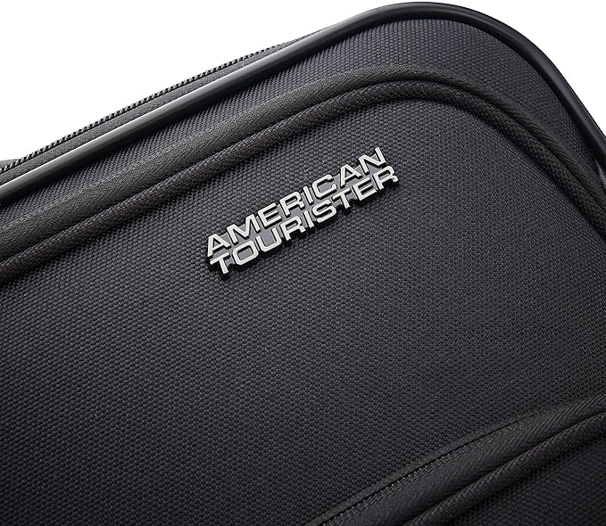 American Tourister 4 KIX 2.0 Expandable Softside Luggage with Spinner Wheels, 24 SPINNER, BLACK