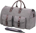 seyfocnia Convertible Travel Garment Bag,Carry on Garment Duffel Bag for Men Women - 2 in 1 Hanging Suitcase Suit Business Travel Bag