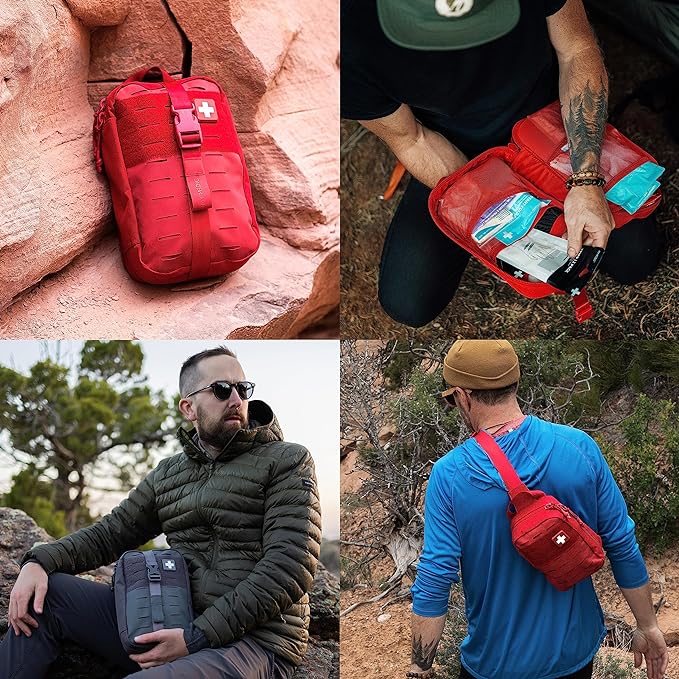 MY MEDIC MyFAK PRO Ifak First Aid Kit - 140 Life Saving Trauma and Medical Items - HSA FSA Survival Kit for Camping or Your Car - Black